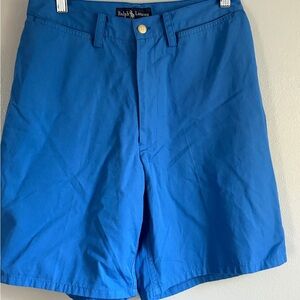 Ralph Lauren Women's High Waist Blue Shorts‎